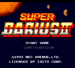 Super Darius II Title Screen